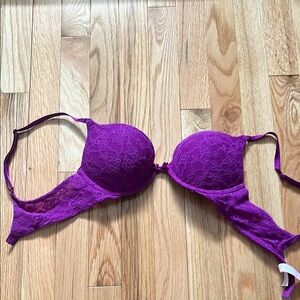 Purple Lace Women's Bra